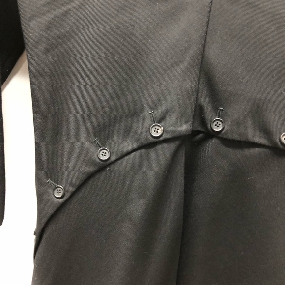 Alexander McQueen 2007 Wool Button Accent Knee Length Dress Size 12 - Picture 10 of 16